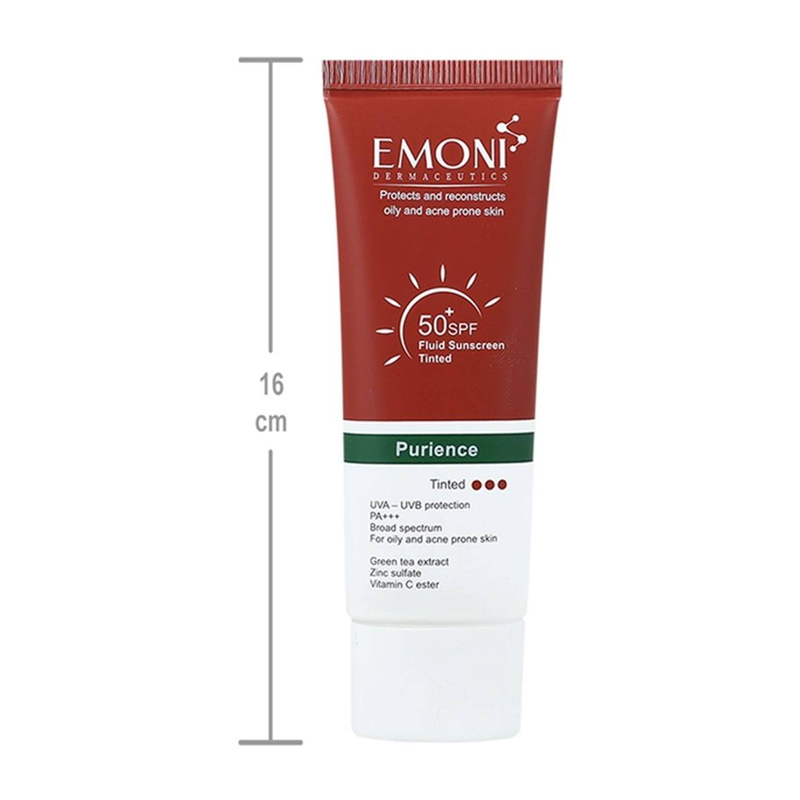 فلوئید ضد آفتاب ایمونی مدل Emoni SPF50 برای پوست چرب و مستعد آکنه ۵۰ میلی لیتر | عکس 5
