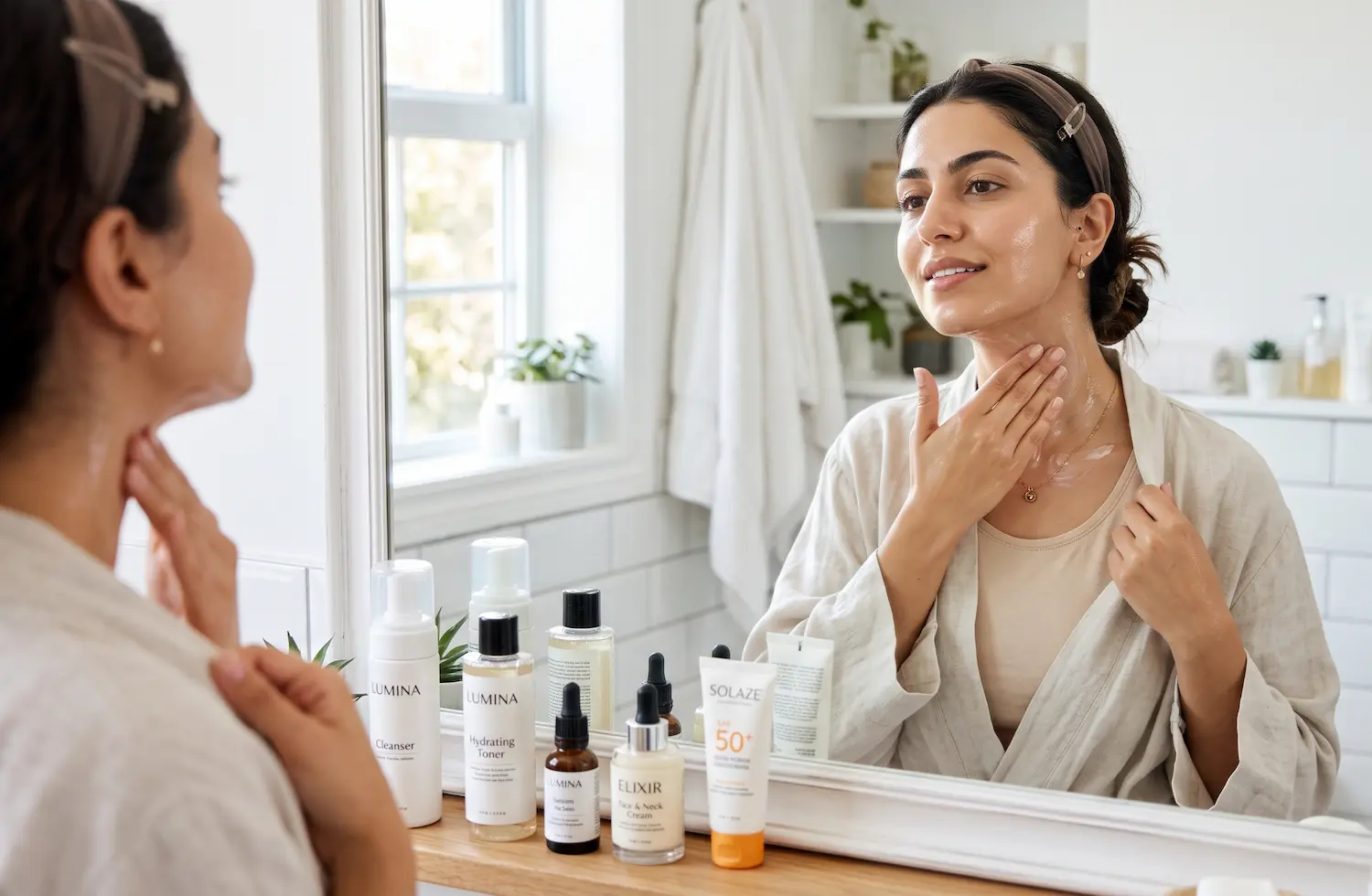 گردن در روتین پوستی