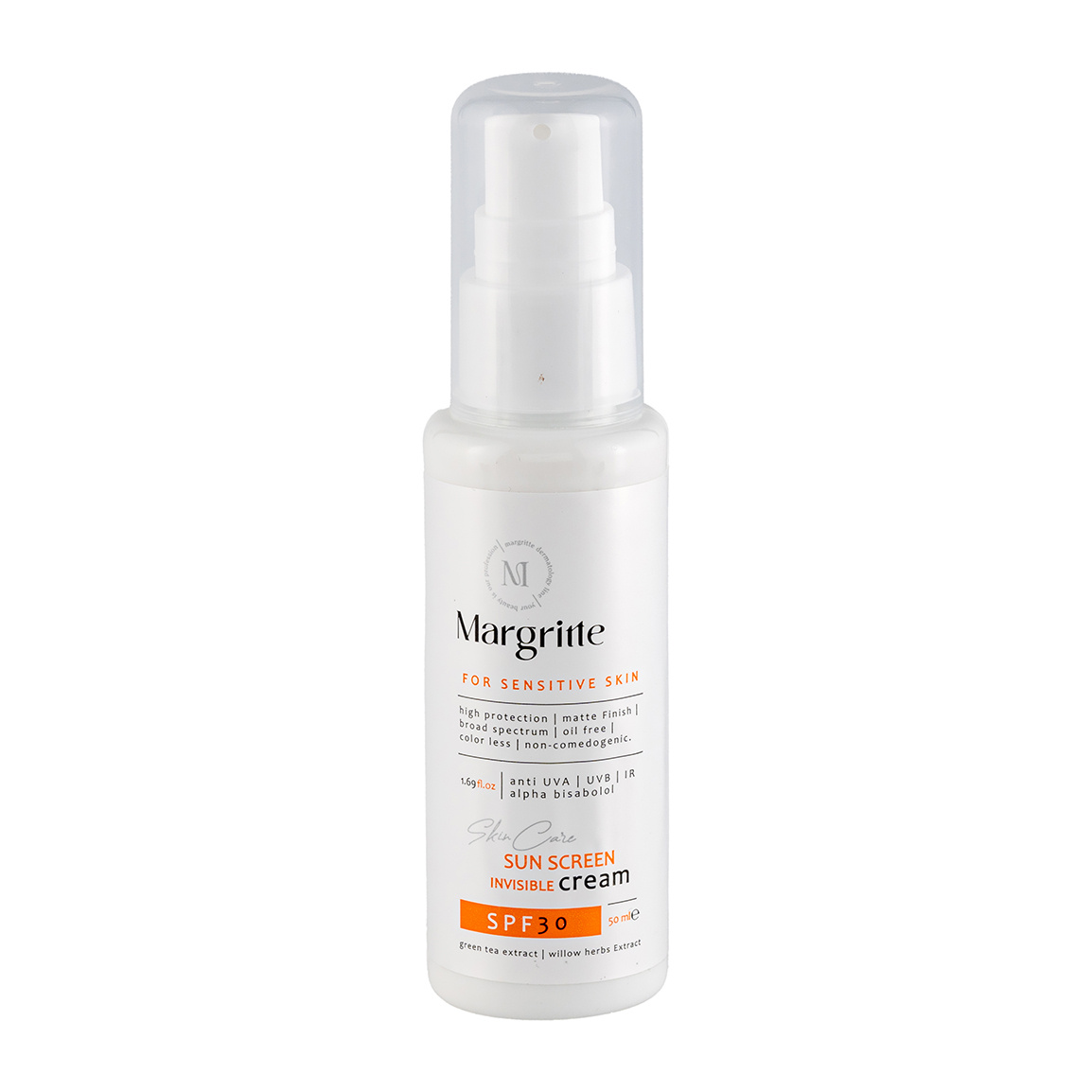 کرم ضد آفتاب مارگریت مدل Margritte با SPF30 مناسب پوست حساس ۵۰ میلی لیتر | عکس 1