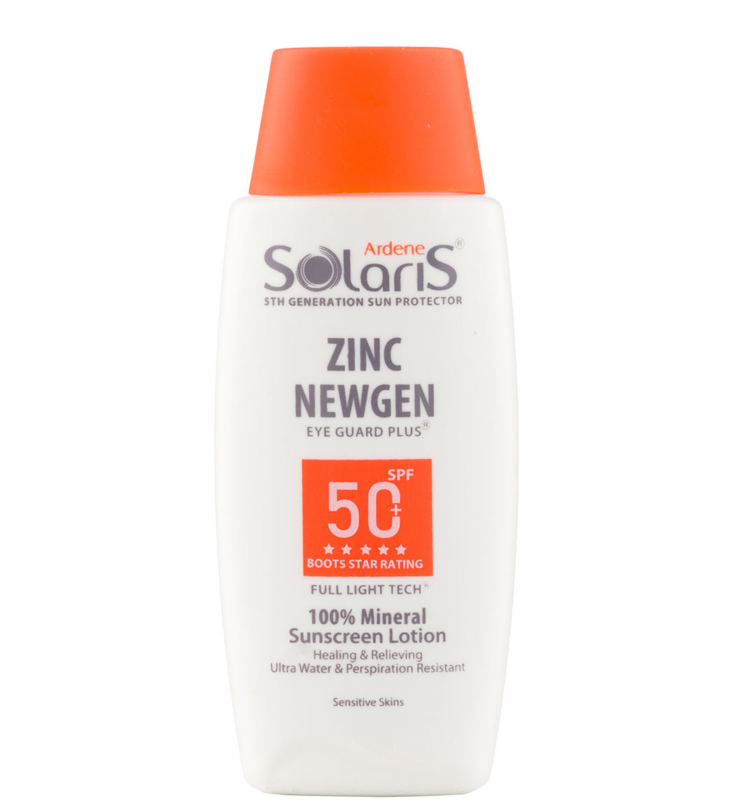 لوسیون ضد آفتاب آردن مدل زینک نیوژن SPF50 مناسب پوست حساس ۱۰۰ میلی لیتر