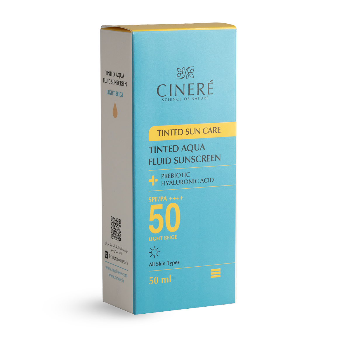 ضد آفتاب سینره مدل Cinere SPF 50 انواع پوست ۵۰ میلی لیتر | عکس 4