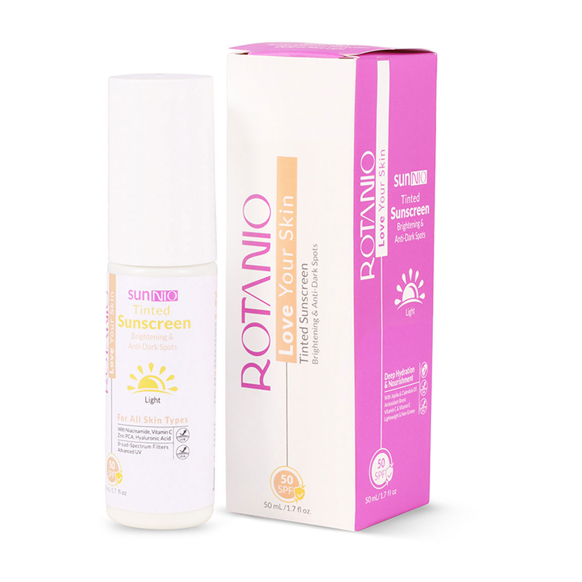 ضد آفتاب روتانیو مدل Brightening SPF 50 مناسب انواع پوست ۵۰ میلی لیتر | عکس 2