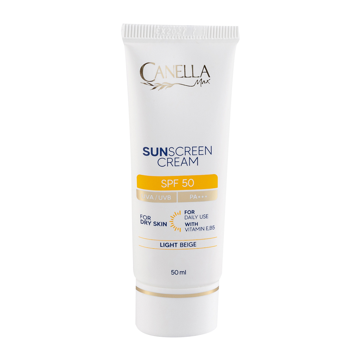 کرم ضد آفتاب رنگی کنلامکس مدل Canellamax SPF50 مناسب پوست خشک ۵۰ میلی لیتر