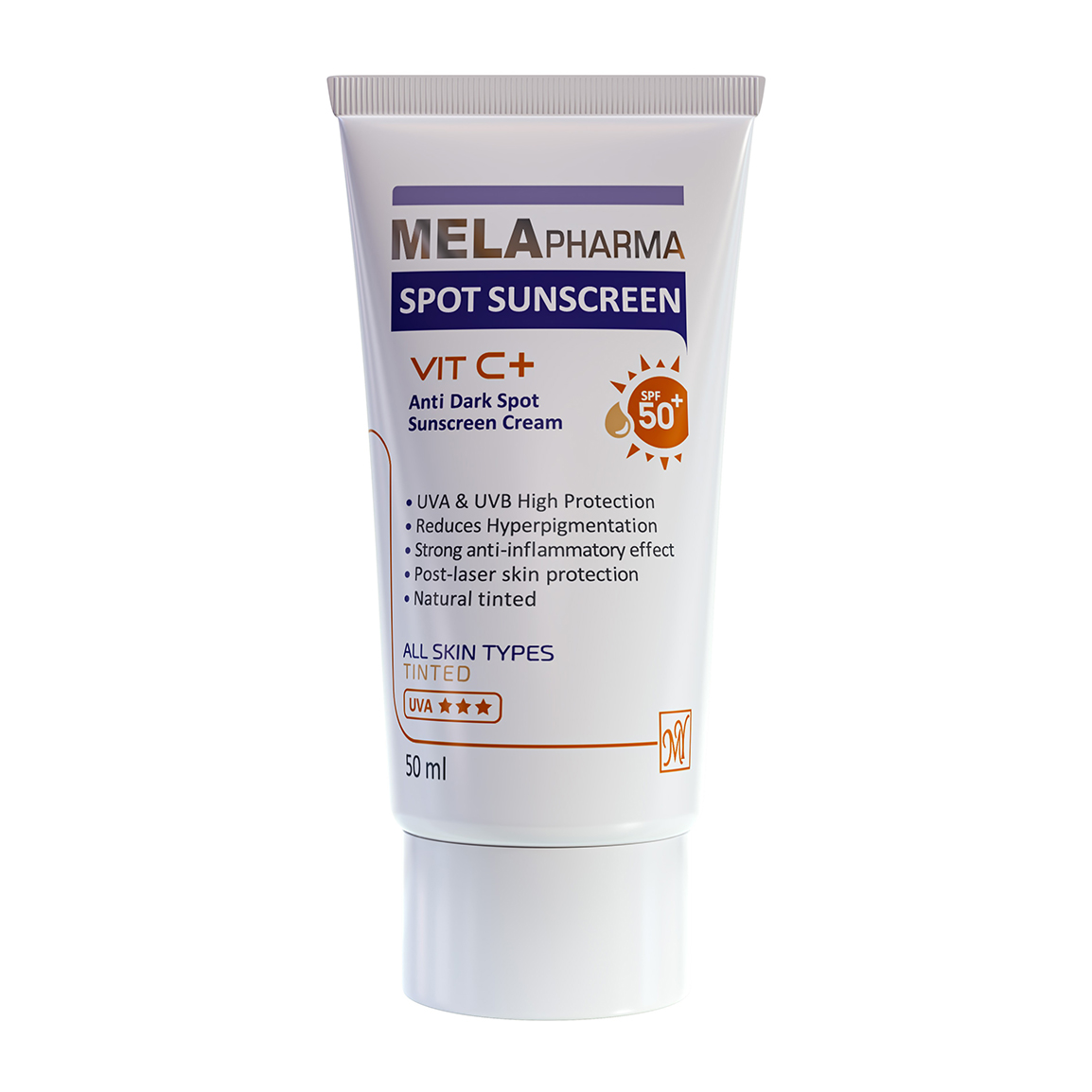 کرم ضد آفتاب مای فارما مدل ملا فارما SPF50 برای انواع پوست ۵۰ میلی لیتر | عکس 1