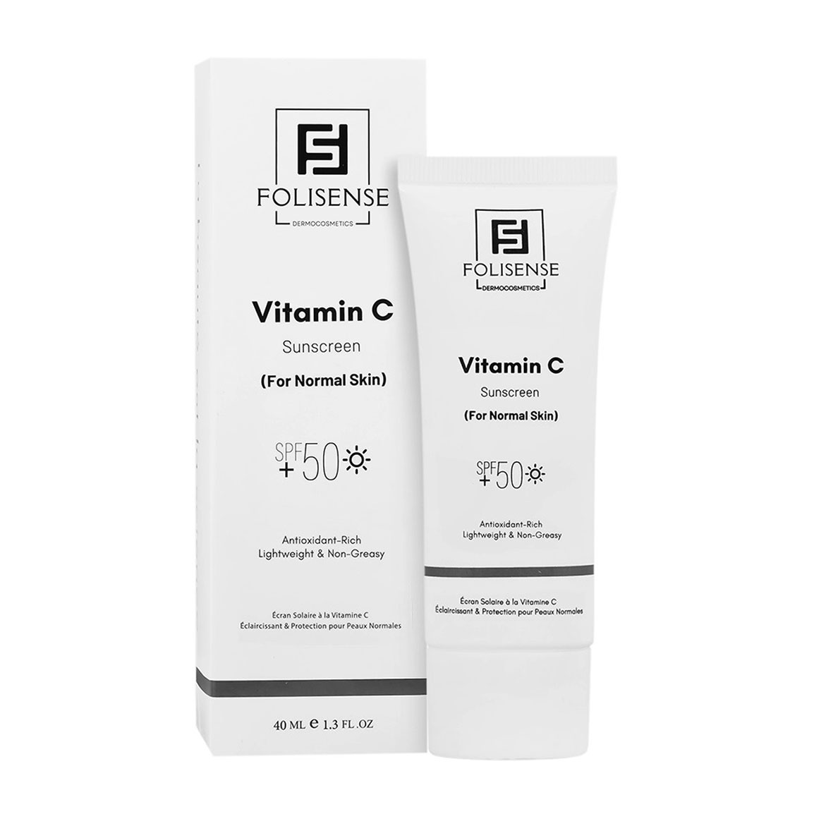 کرم ضد آفتاب فولی سنس مدل Vitamin C SPF 50 مناسب پوست معمولی ۴۰ میلی لیتر | عکس 2