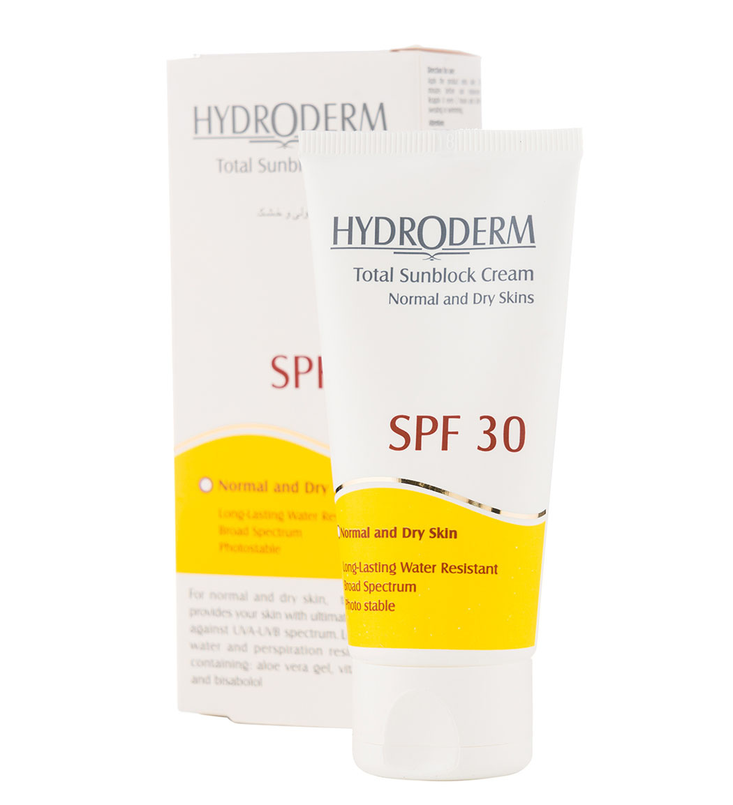 کرم ضد آفتاب هیدرودرم مدل Hydroderm با SPF 30 مناسب پوست معمولی و خشک ۵۰ میلی لیتر | عکس 3