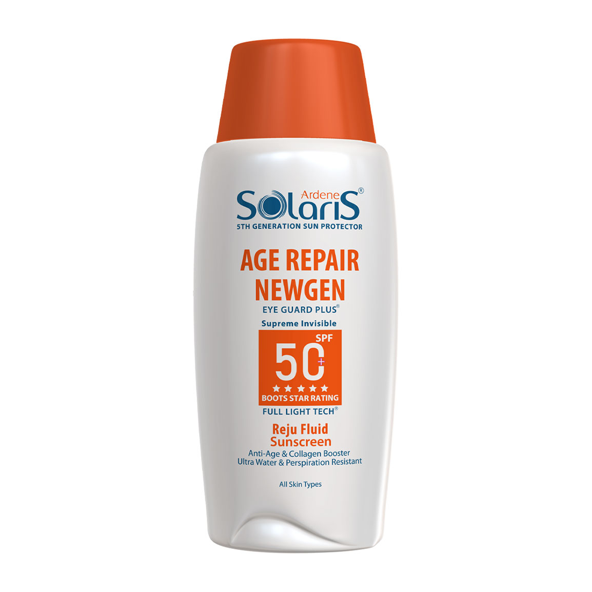 فلوئید ضد آفتاب آردن مدل Solaris Age Repair SPF50 مناسب پوست چروک سطحی ۷۵ میلی لیتر