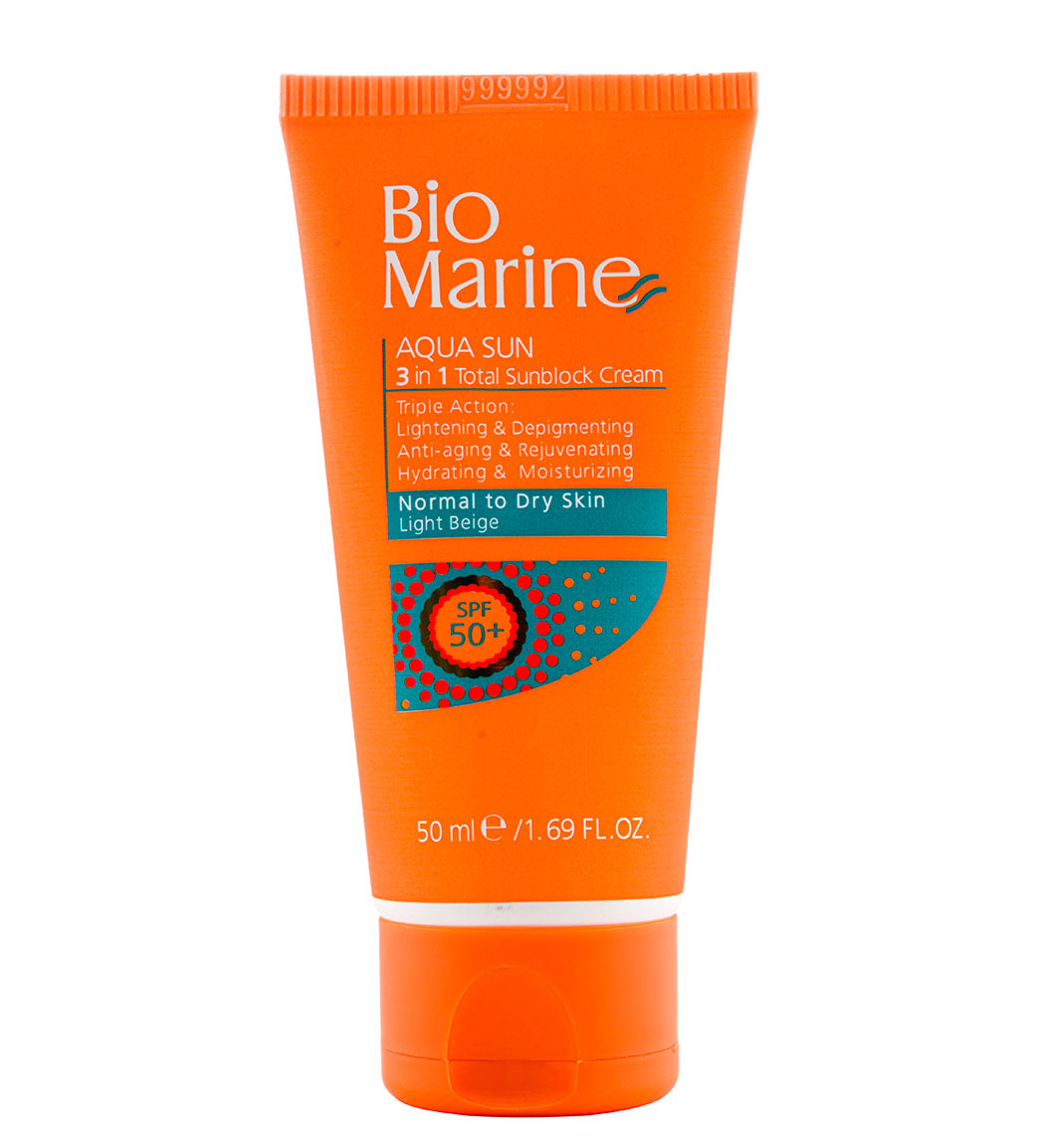 ضد آفتاب بایو مارین مدل Tinted با SPF 50 مناسب پوست معمولی خشک ۵۰ میلی لیتر