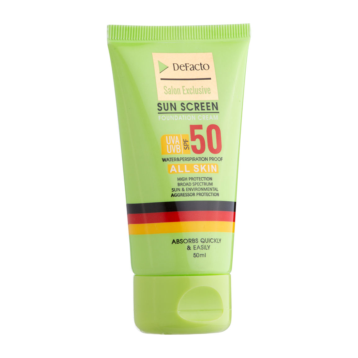 کرم ضد آفتاب دیفکتو مدل Defacto SPF 50 برای انواع پوست ۵۰ میلی لیتر