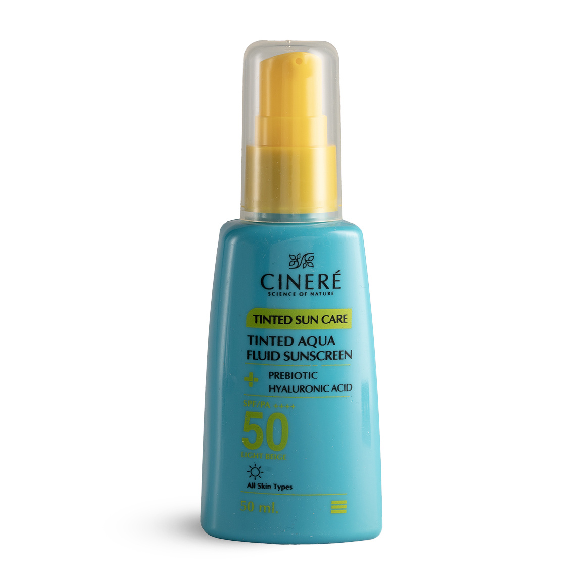 ضد آفتاب سینره مدل Cinere SPF 50 انواع پوست ۵۰ میلی لیتر