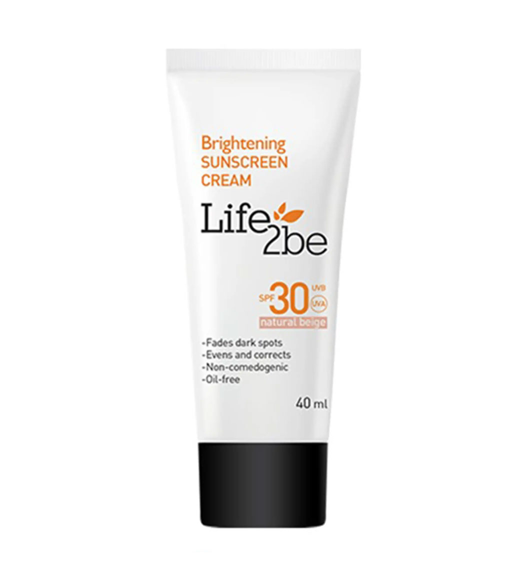 کرم ضد آفتاب لایف توبی مدل Brightening SPF30 مناسب انواع پوست ۴۰ میلی لیتر