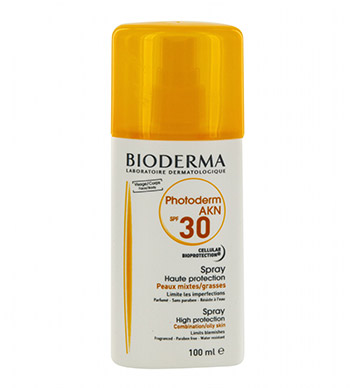اسپری فوتودرم آکنه بایودرما SPF30 مناسب پوست چرب و جوشی