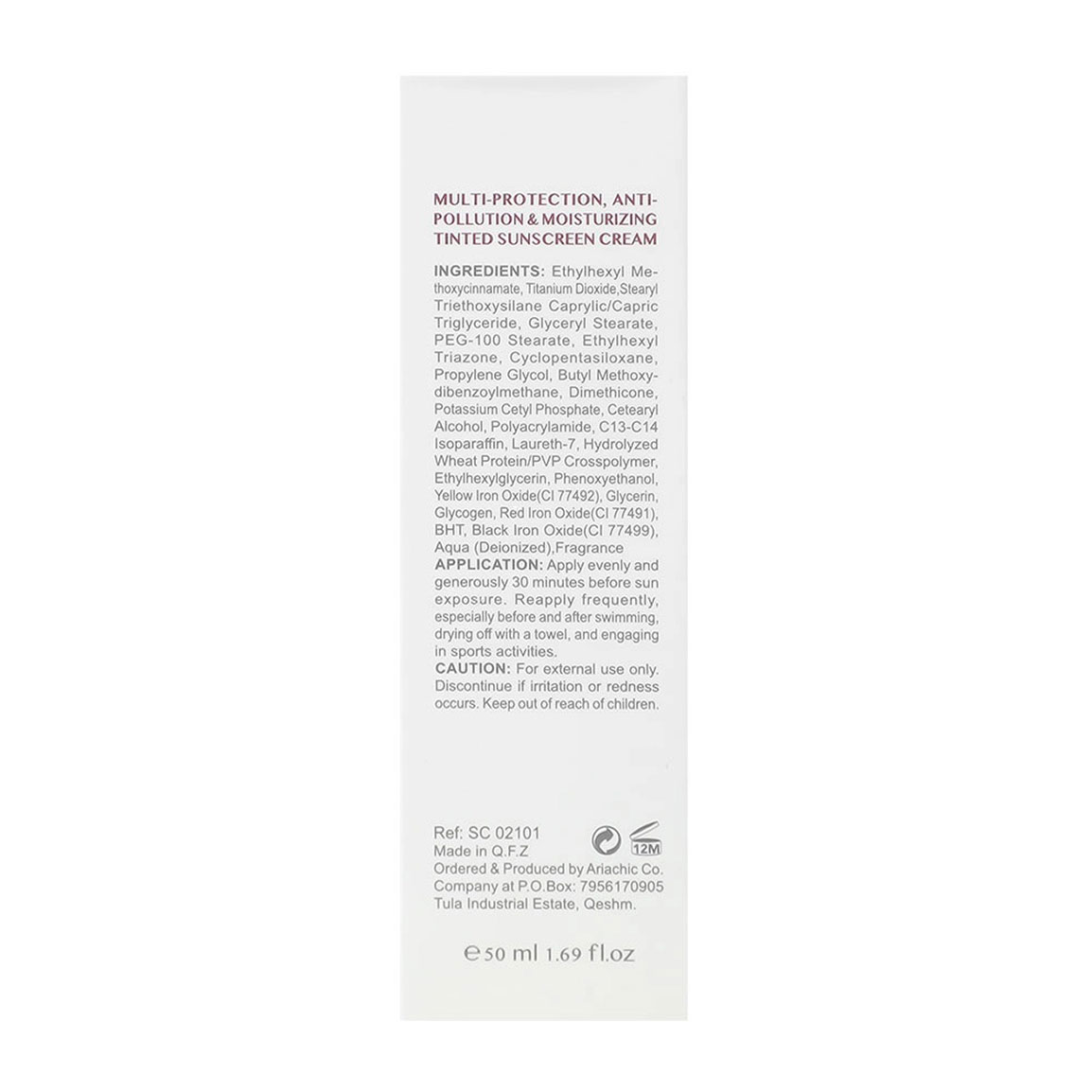کرم ضد آفتاب رنگی ام اچ آی مدل Sunny Skin SPF50 مناسب همه نوع پوست ۵۰ میلی لیتر | عکس 3